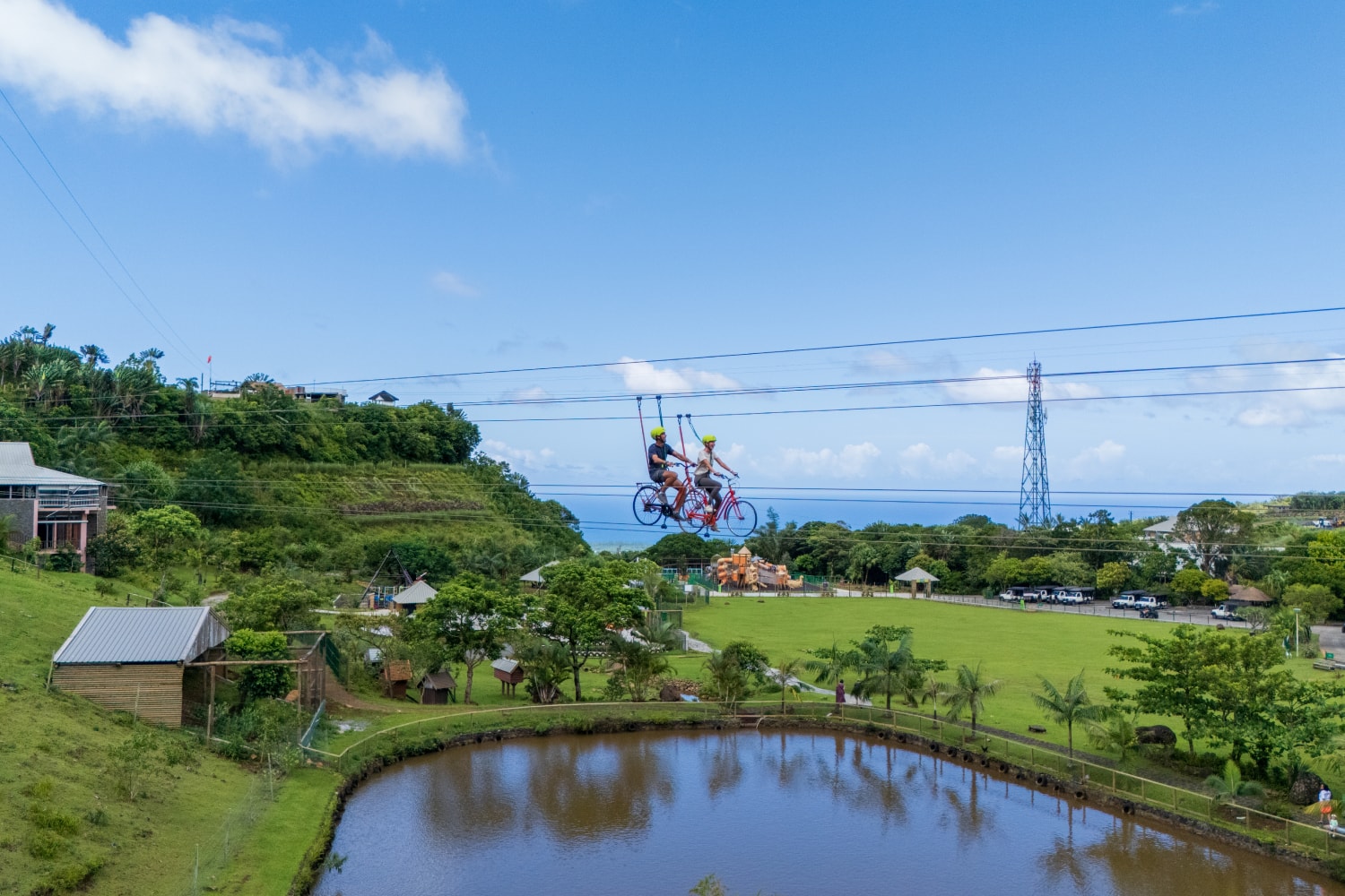 bicycle zipline, mauritius zipline, zipline in Mauritius, activities in Mauritius, adventure, advenature, zipline Mauritius adventure.